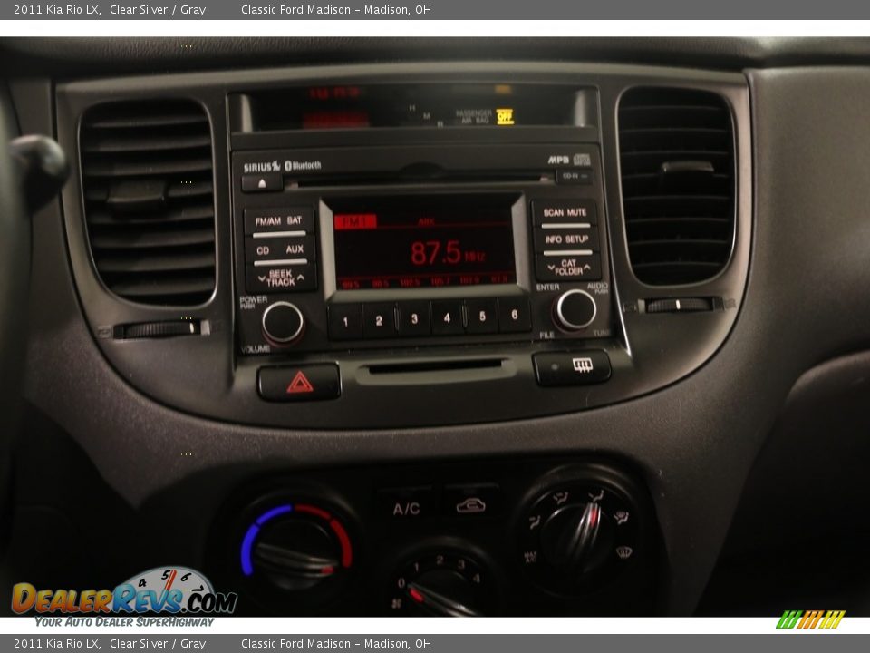 2011 Kia Rio LX Clear Silver / Gray Photo #8