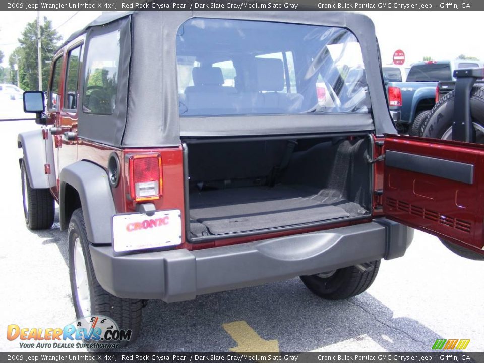 2009 Jeep Wrangler Unlimited X 4x4 Red Rock Crystal Pearl / Dark Slate Gray/Medium Slate Gray Photo #16