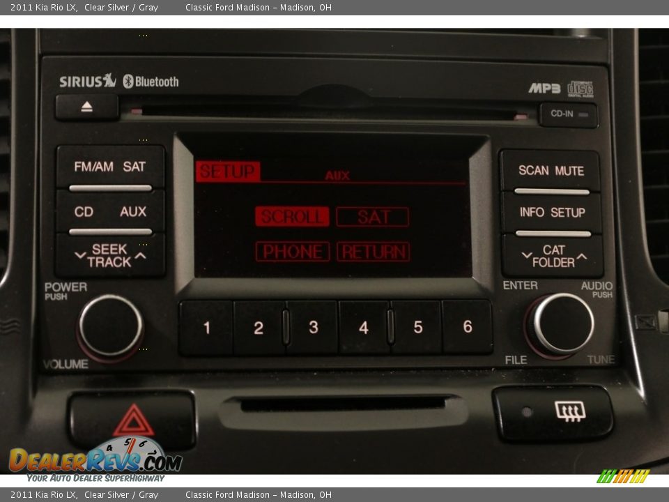 2011 Kia Rio LX Clear Silver / Gray Photo #9