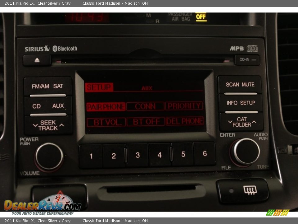 2011 Kia Rio LX Clear Silver / Gray Photo #10