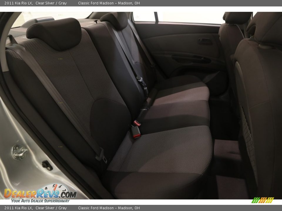 2011 Kia Rio LX Clear Silver / Gray Photo #13