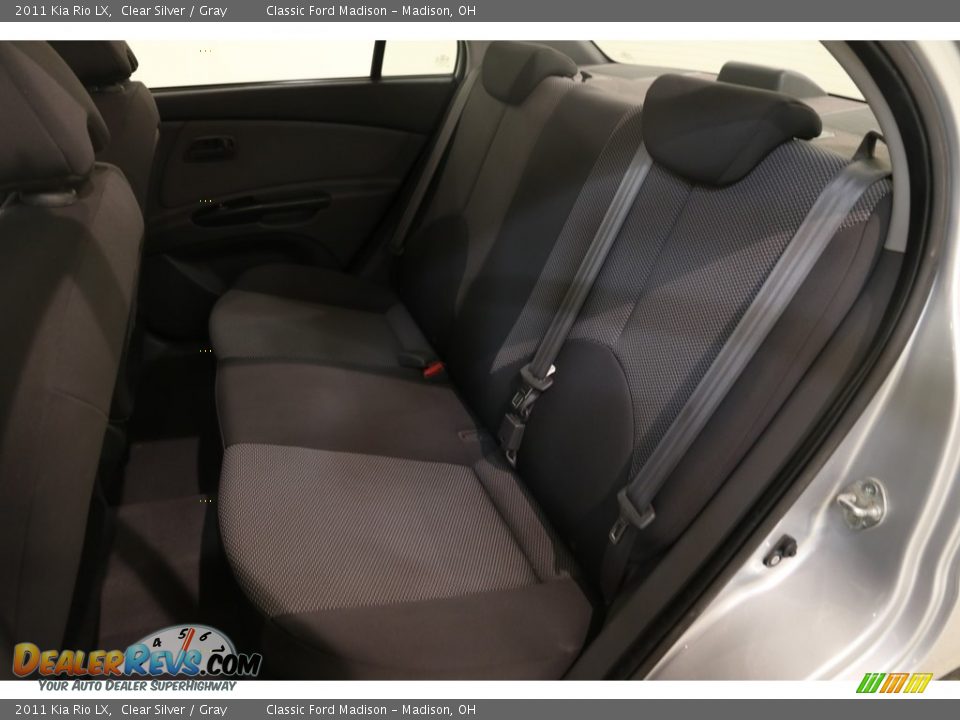 2011 Kia Rio LX Clear Silver / Gray Photo #14
