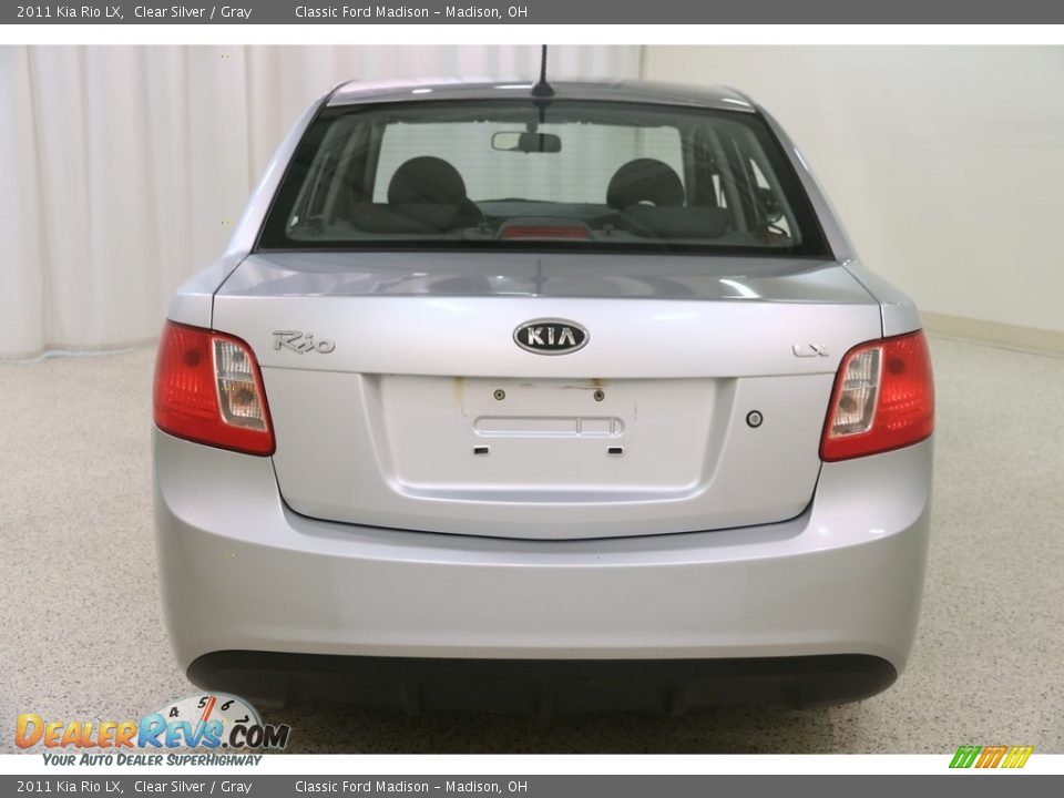 2011 Kia Rio LX Clear Silver / Gray Photo #15