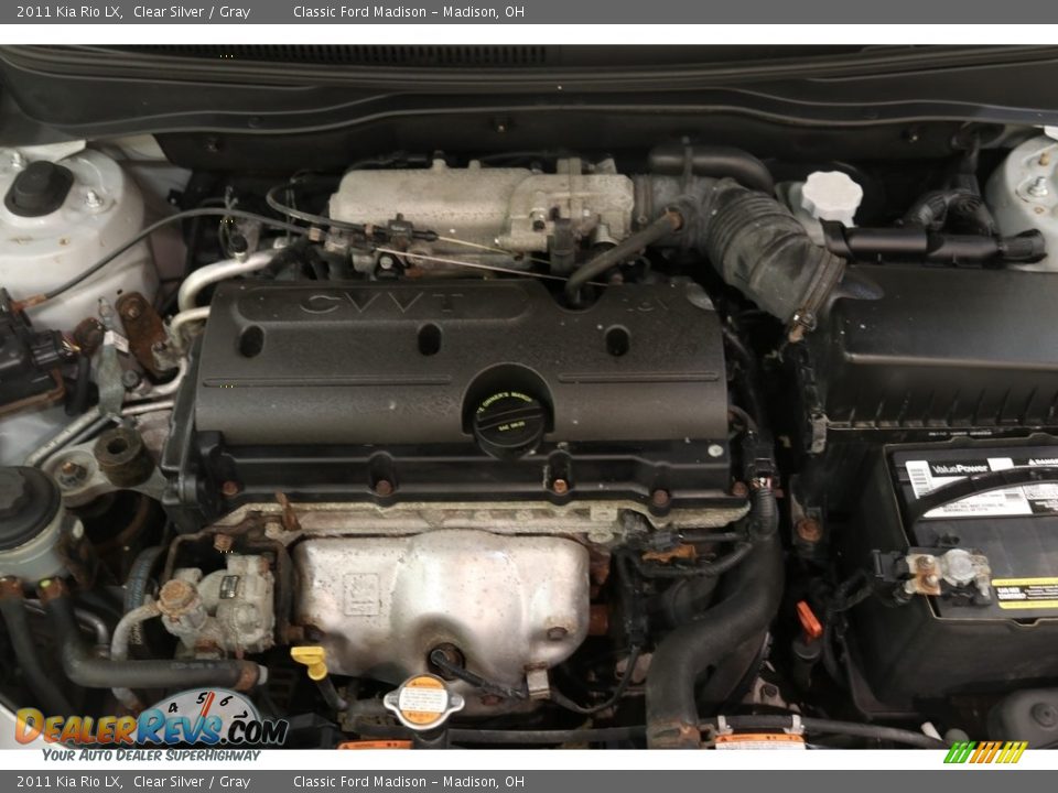 2011 Kia Rio LX Clear Silver / Gray Photo #16