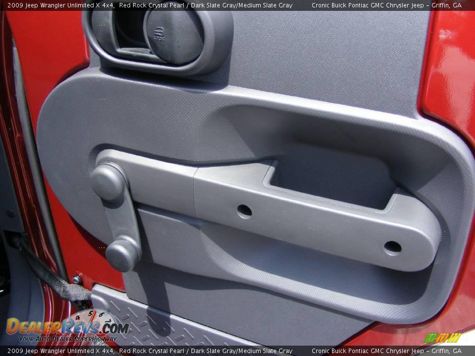 2009 Jeep Wrangler Unlimited X 4x4 Red Rock Crystal Pearl / Dark Slate Gray/Medium Slate Gray Photo #18