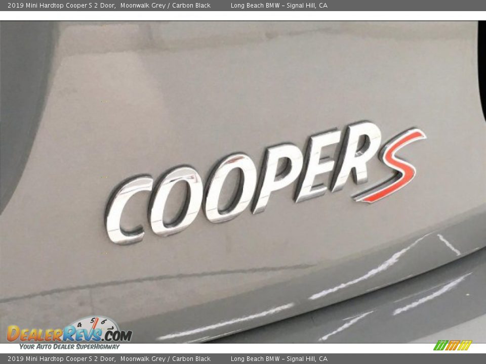 2019 Mini Hardtop Cooper S 2 Door Moonwalk Grey / Carbon Black Photo #7