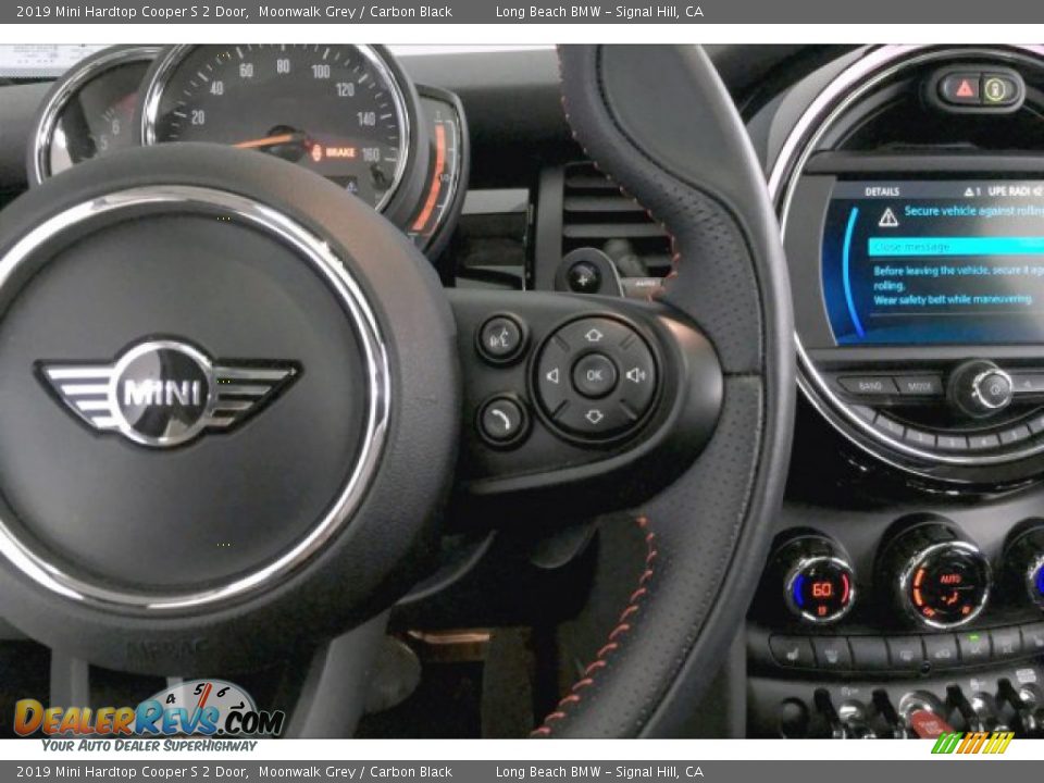 2019 Mini Hardtop Cooper S 2 Door Moonwalk Grey / Carbon Black Photo #15