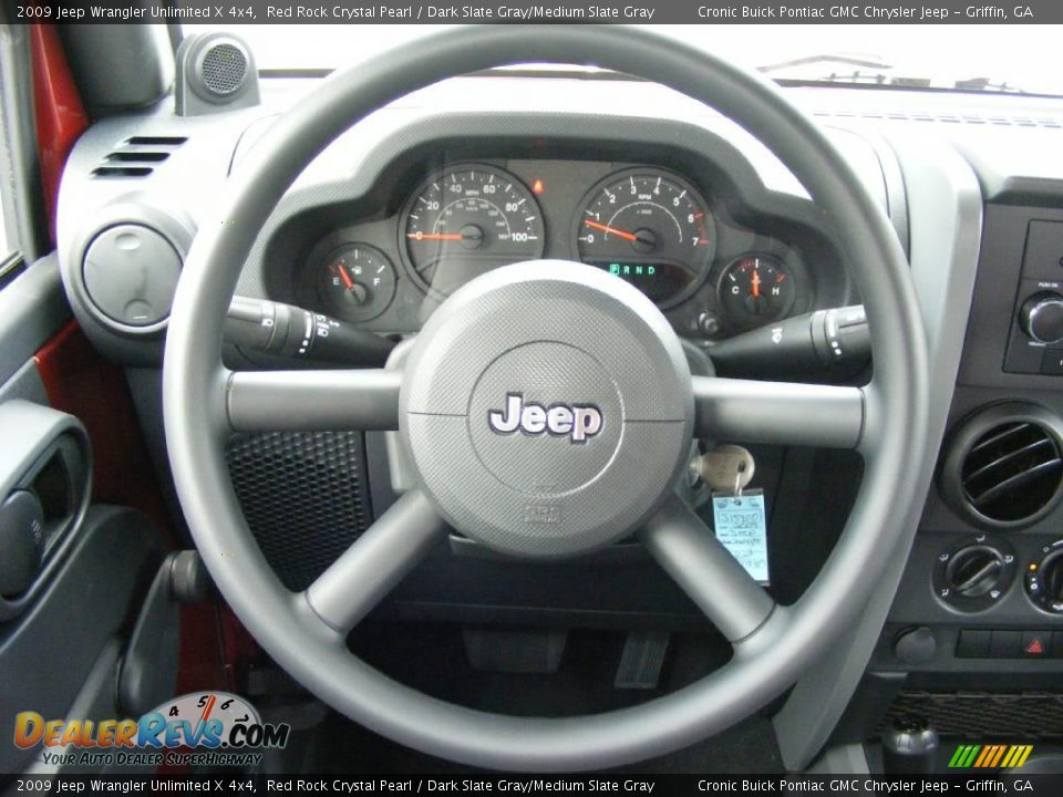 2009 Jeep Wrangler Unlimited X 4x4 Red Rock Crystal Pearl / Dark Slate Gray/Medium Slate Gray Photo #24