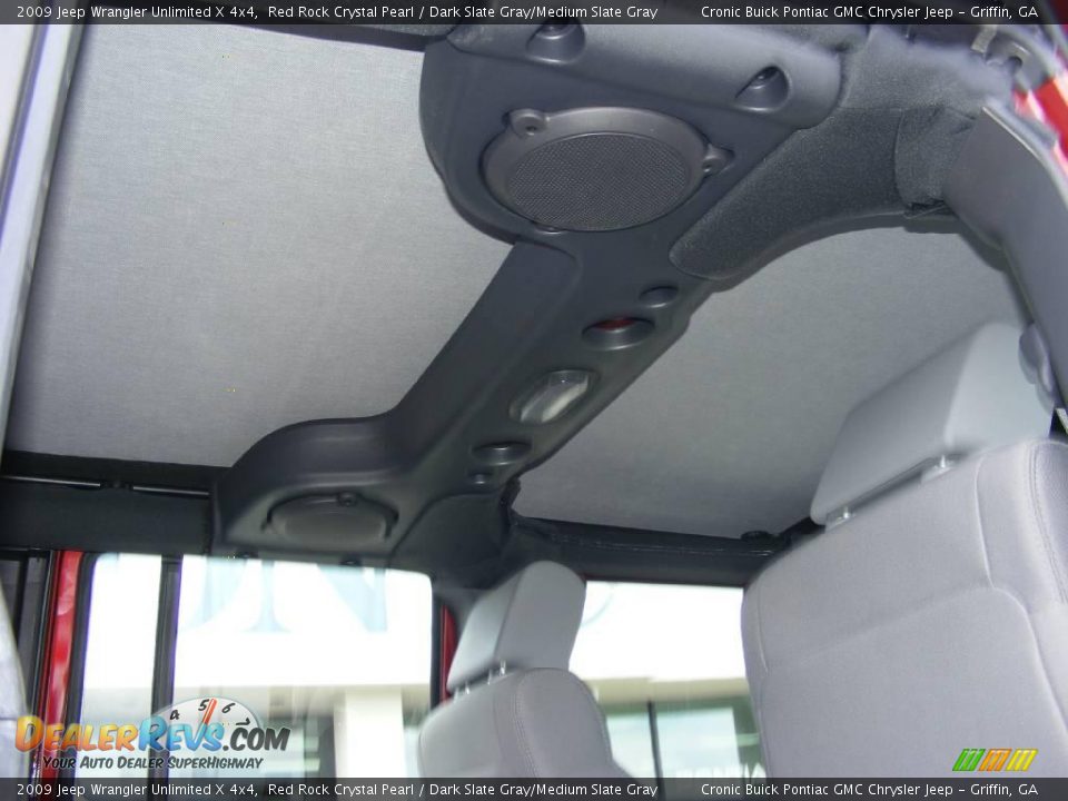 2009 Jeep Wrangler Unlimited X 4x4 Red Rock Crystal Pearl / Dark Slate Gray/Medium Slate Gray Photo #25