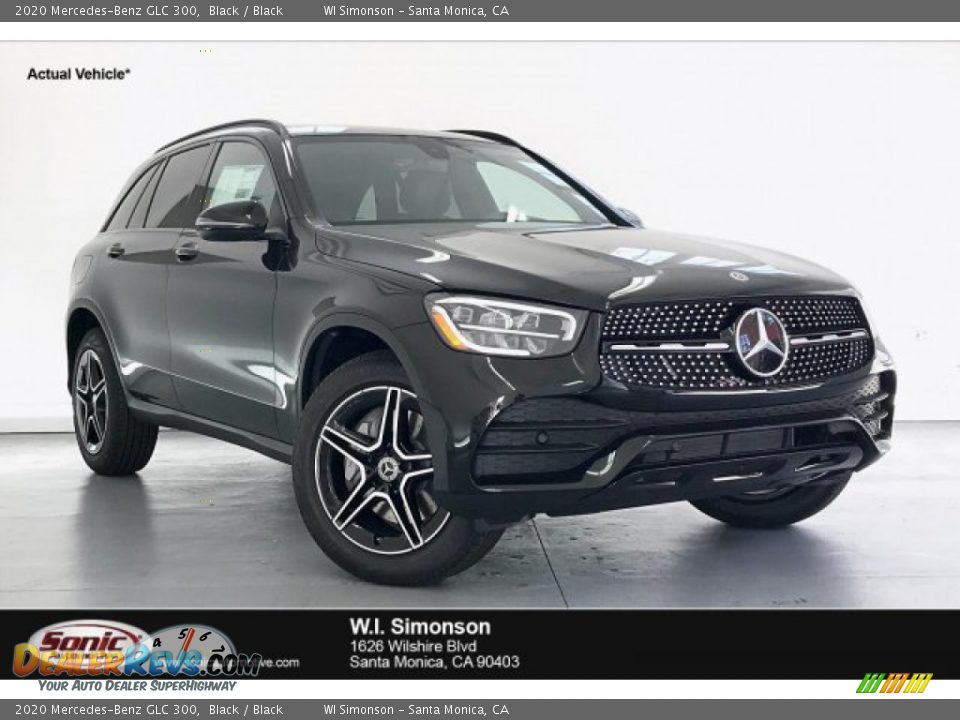 2020 Mercedes-Benz GLC 300 Black / Black Photo #1