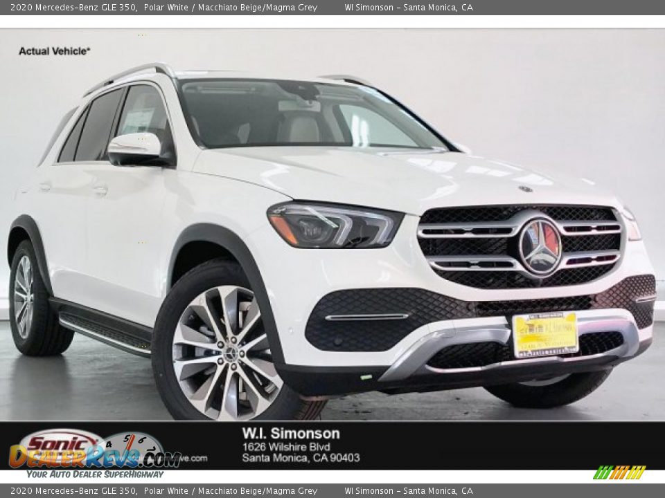 2020 Mercedes-Benz GLE 350 Polar White / Macchiato Beige/Magma Grey Photo #1
