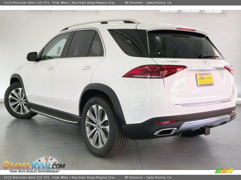 2020 Mercedes-Benz GLE 350 Polar White / Macchiato Beige/Magma Grey Photo #2