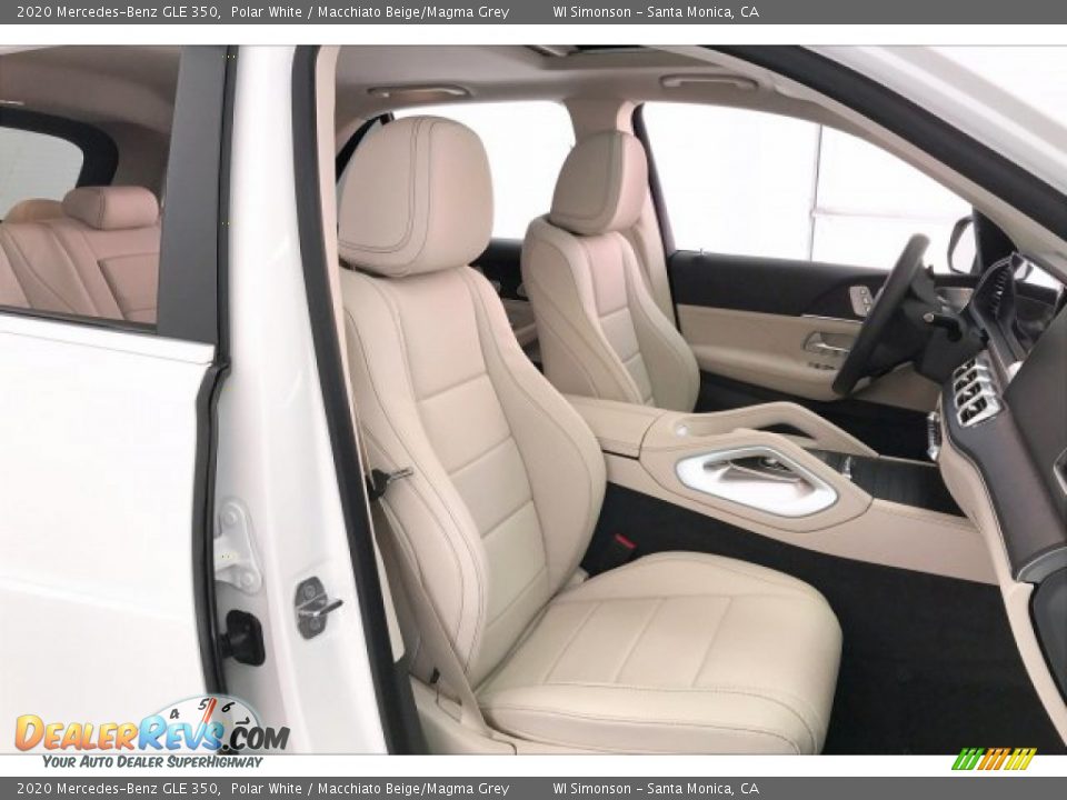 2020 Mercedes-Benz GLE 350 Polar White / Macchiato Beige/Magma Grey Photo #4