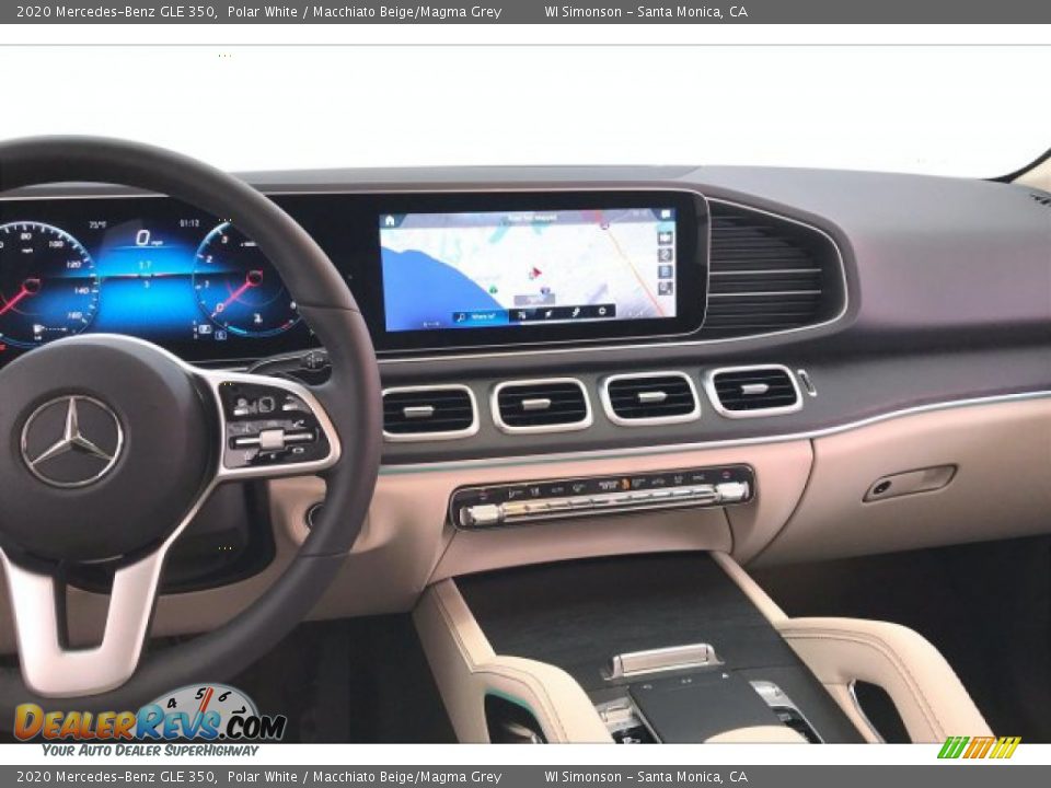 2020 Mercedes-Benz GLE 350 Polar White / Macchiato Beige/Magma Grey Photo #5