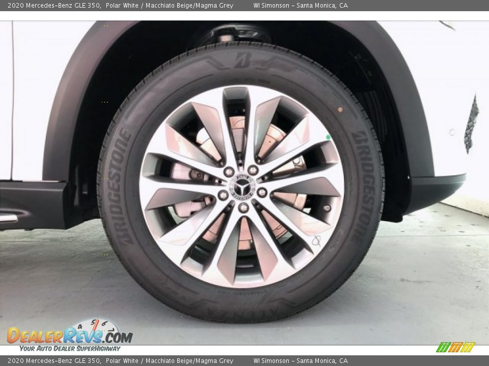 2020 Mercedes-Benz GLE 350 Polar White / Macchiato Beige/Magma Grey Photo #8
