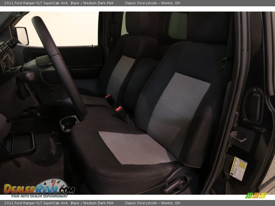 2011 Ford Ranger XLT SuperCab 4x4 Black / Medium Dark Flint Photo #5