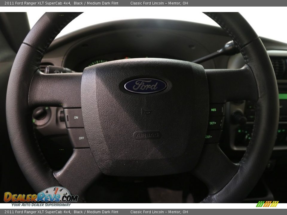 2011 Ford Ranger XLT SuperCab 4x4 Black / Medium Dark Flint Photo #6
