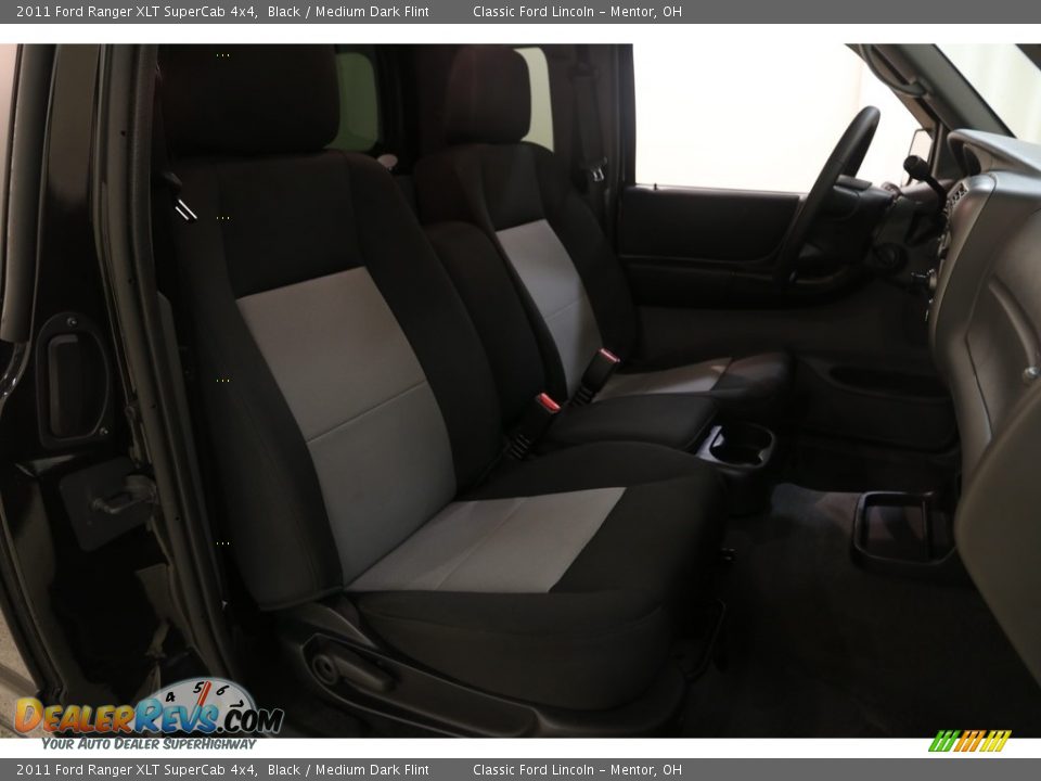 2011 Ford Ranger XLT SuperCab 4x4 Black / Medium Dark Flint Photo #9