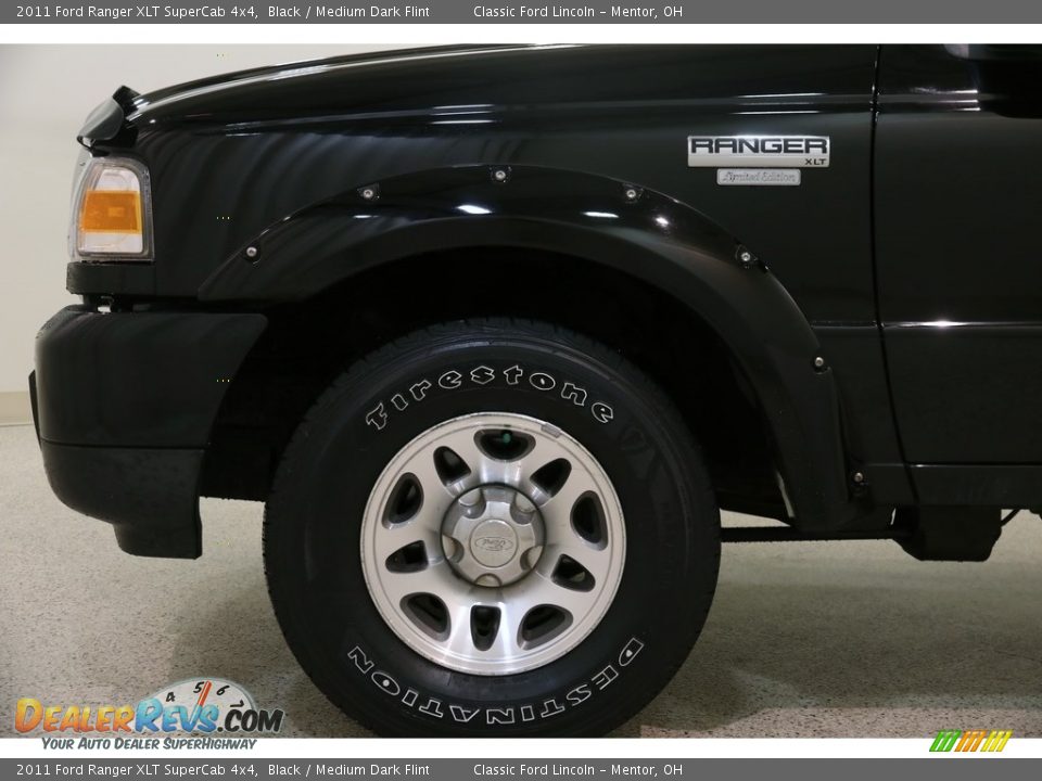 2011 Ford Ranger XLT SuperCab 4x4 Black / Medium Dark Flint Photo #14