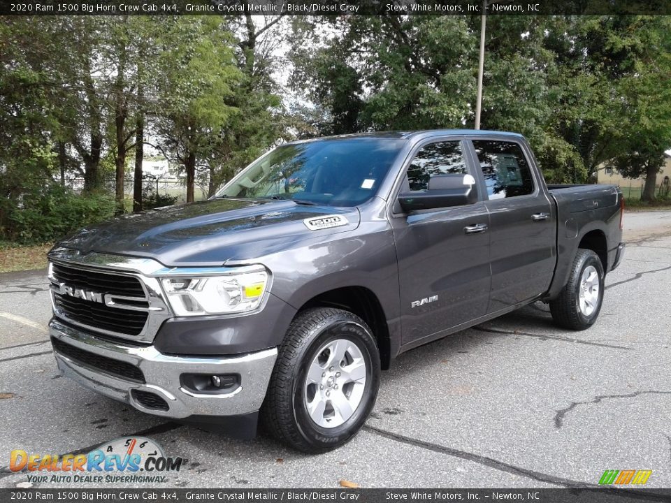 2020 Ram 1500 Big Horn Crew Cab 4x4 Granite Crystal Metallic / Black/Diesel Gray Photo #2