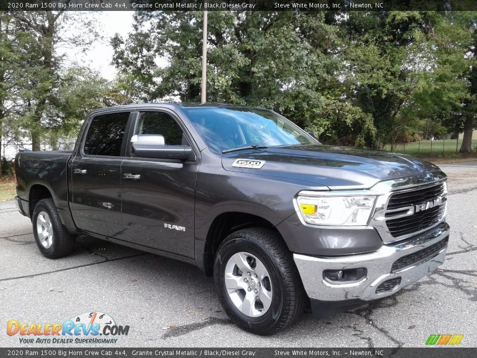 2020 Ram 1500 Big Horn Crew Cab 4x4 Granite Crystal Metallic / Black/Diesel Gray Photo #4
