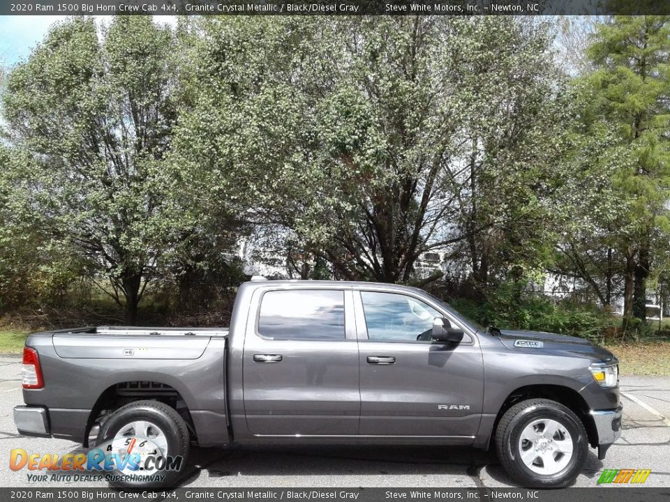 2020 Ram 1500 Big Horn Crew Cab 4x4 Granite Crystal Metallic / Black/Diesel Gray Photo #5