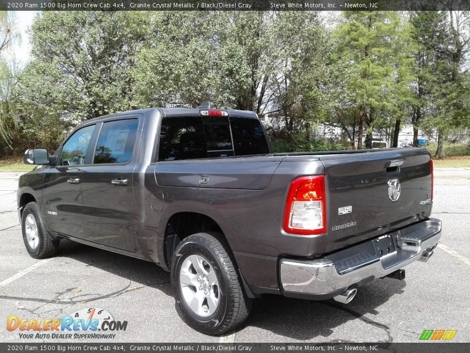 2020 Ram 1500 Big Horn Crew Cab 4x4 Granite Crystal Metallic / Black/Diesel Gray Photo #8