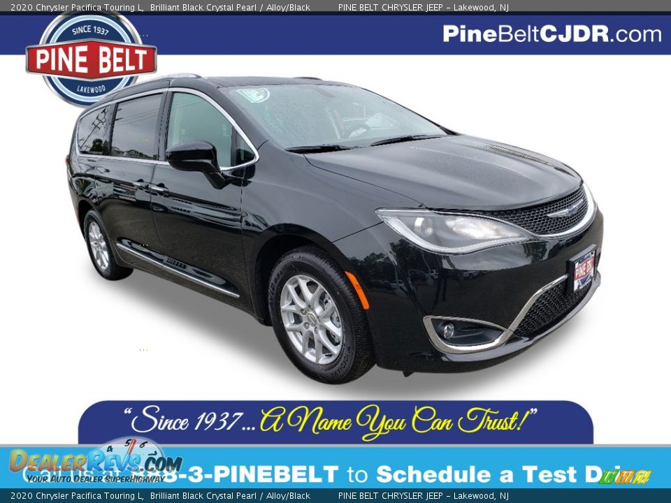 2020 Chrysler Pacifica Touring L Brilliant Black Crystal Pearl / Alloy/Black Photo #1