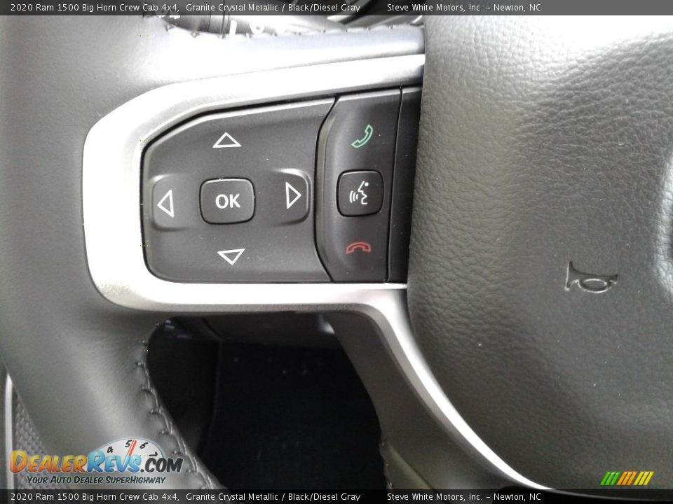 2020 Ram 1500 Big Horn Crew Cab 4x4 Granite Crystal Metallic / Black/Diesel Gray Photo #17