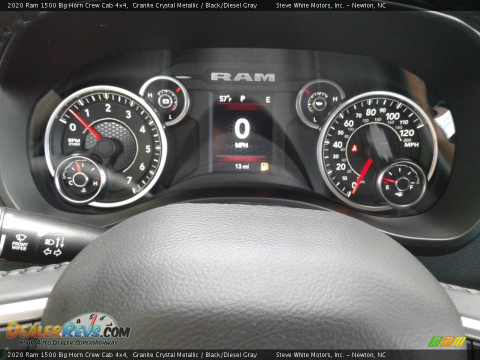 2020 Ram 1500 Big Horn Crew Cab 4x4 Granite Crystal Metallic / Black/Diesel Gray Photo #19