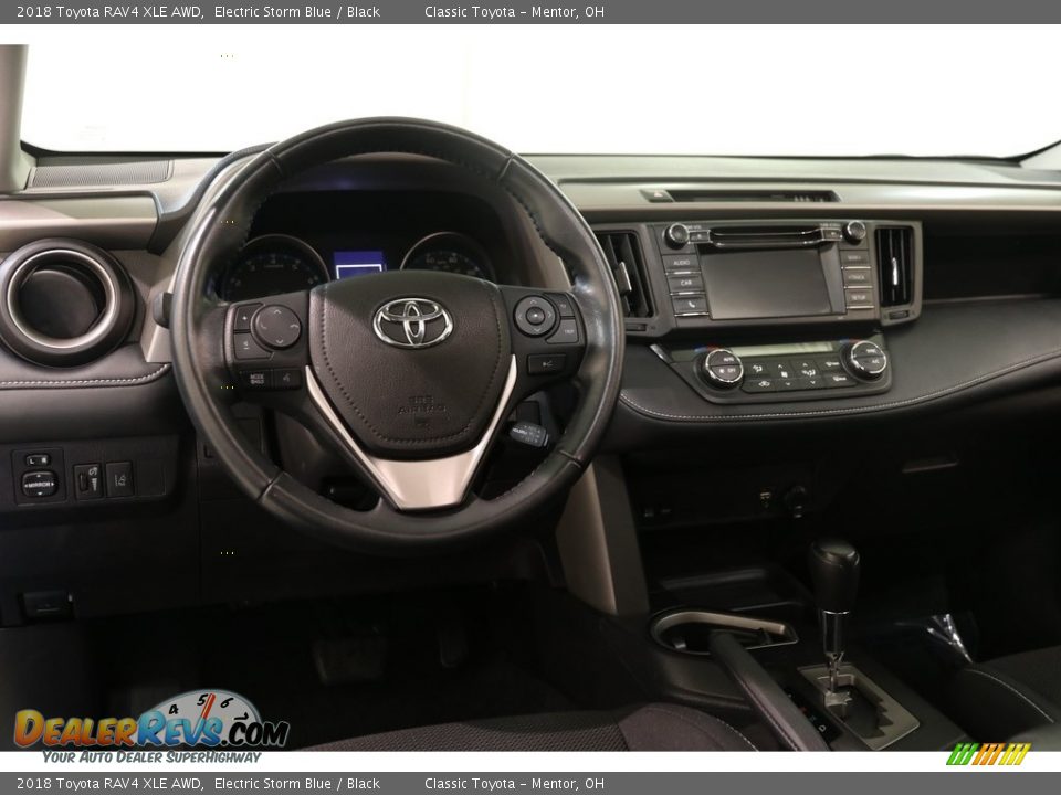 2018 Toyota RAV4 XLE AWD Electric Storm Blue / Black Photo #6