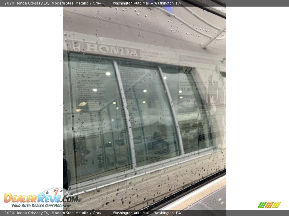 2020 Honda Odyssey EX Modern Steel Metallic / Gray Photo #15