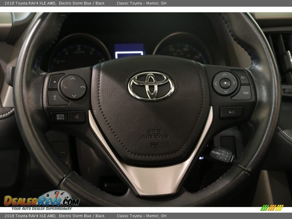 2018 Toyota RAV4 XLE AWD Electric Storm Blue / Black Photo #7