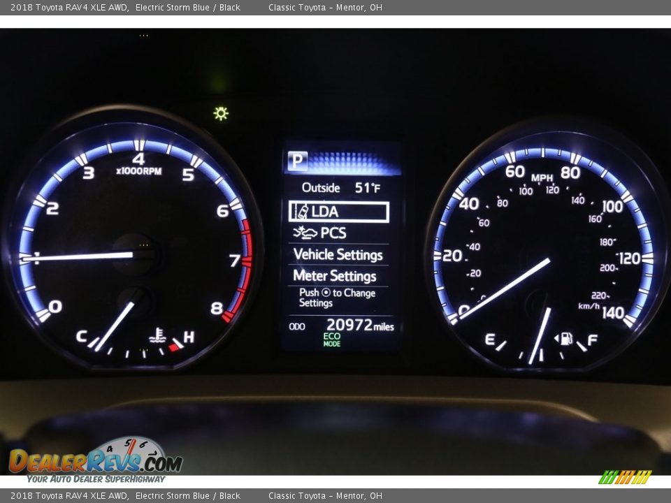 2018 Toyota RAV4 XLE AWD Electric Storm Blue / Black Photo #8