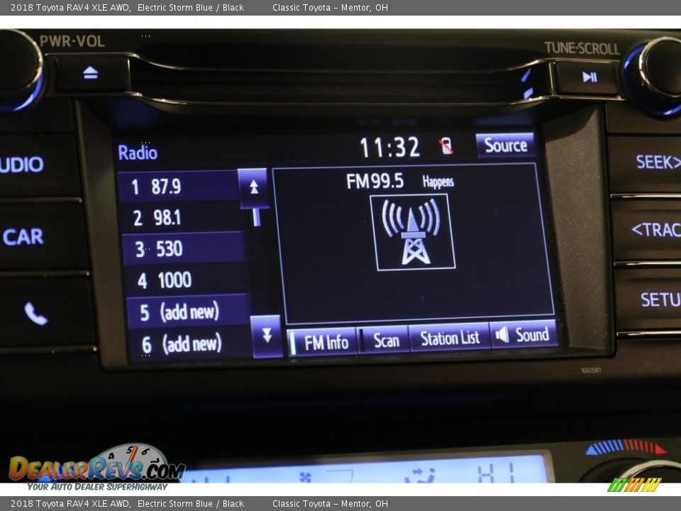 2018 Toyota RAV4 XLE AWD Electric Storm Blue / Black Photo #10