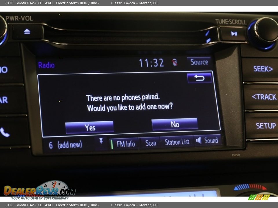 2018 Toyota RAV4 XLE AWD Electric Storm Blue / Black Photo #11