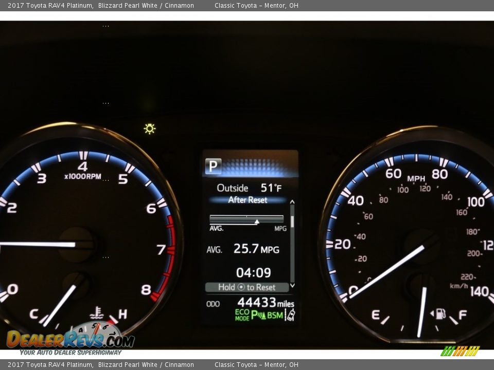 2017 Toyota RAV4 Platinum Blizzard Pearl White / Cinnamon Photo #7