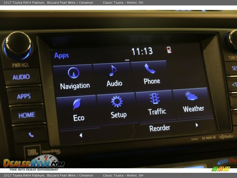 2017 Toyota RAV4 Platinum Blizzard Pearl White / Cinnamon Photo #9