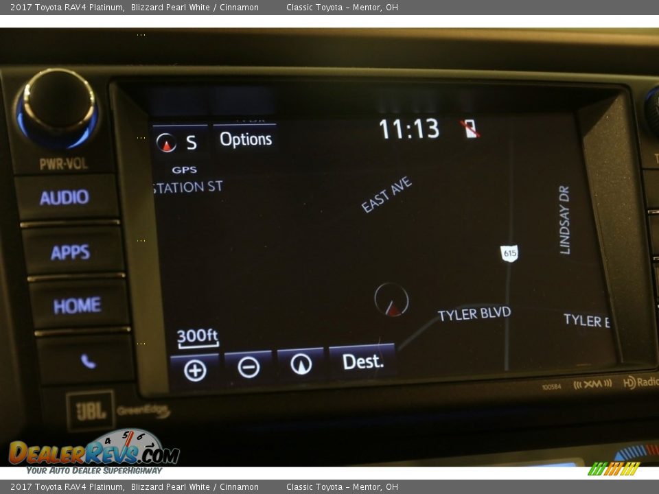 2017 Toyota RAV4 Platinum Blizzard Pearl White / Cinnamon Photo #10