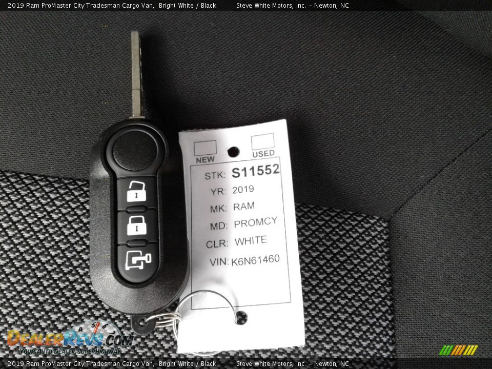 2019 Ram ProMaster City Tradesman Cargo Van Bright White / Black Photo #24