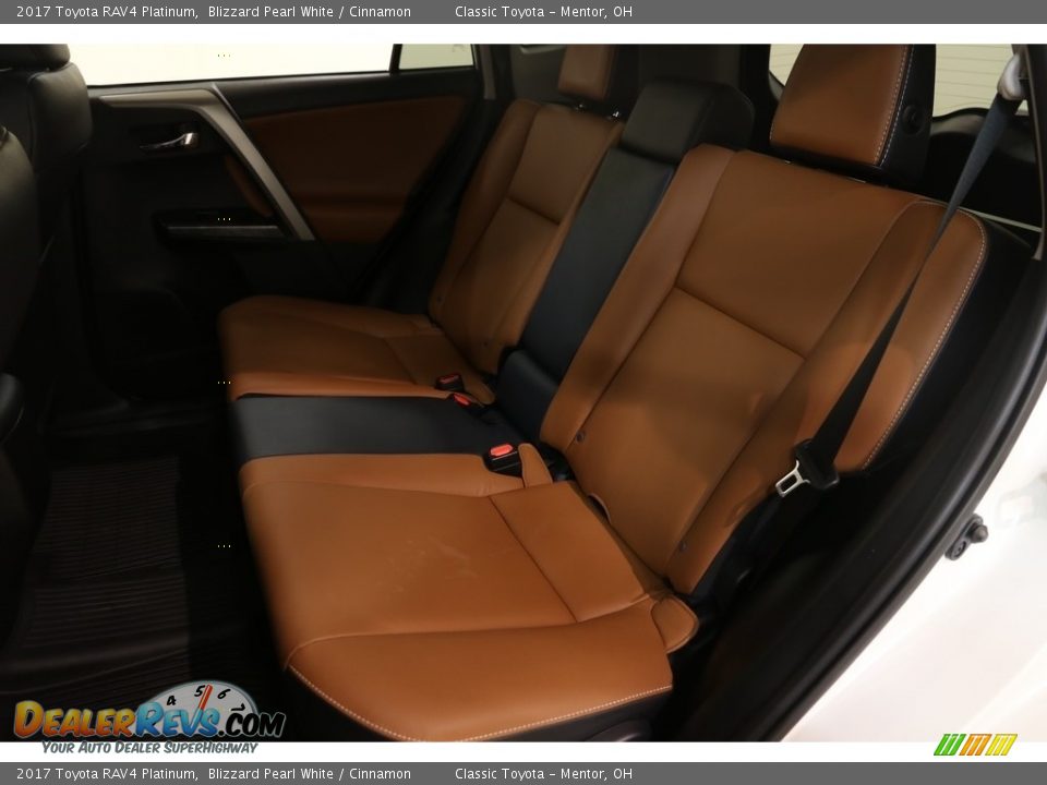 2017 Toyota RAV4 Platinum Blizzard Pearl White / Cinnamon Photo #15