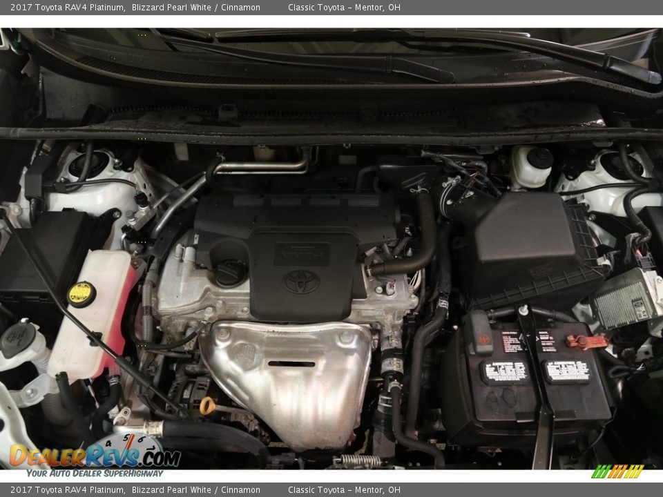 2017 Toyota RAV4 Platinum Blizzard Pearl White / Cinnamon Photo #17