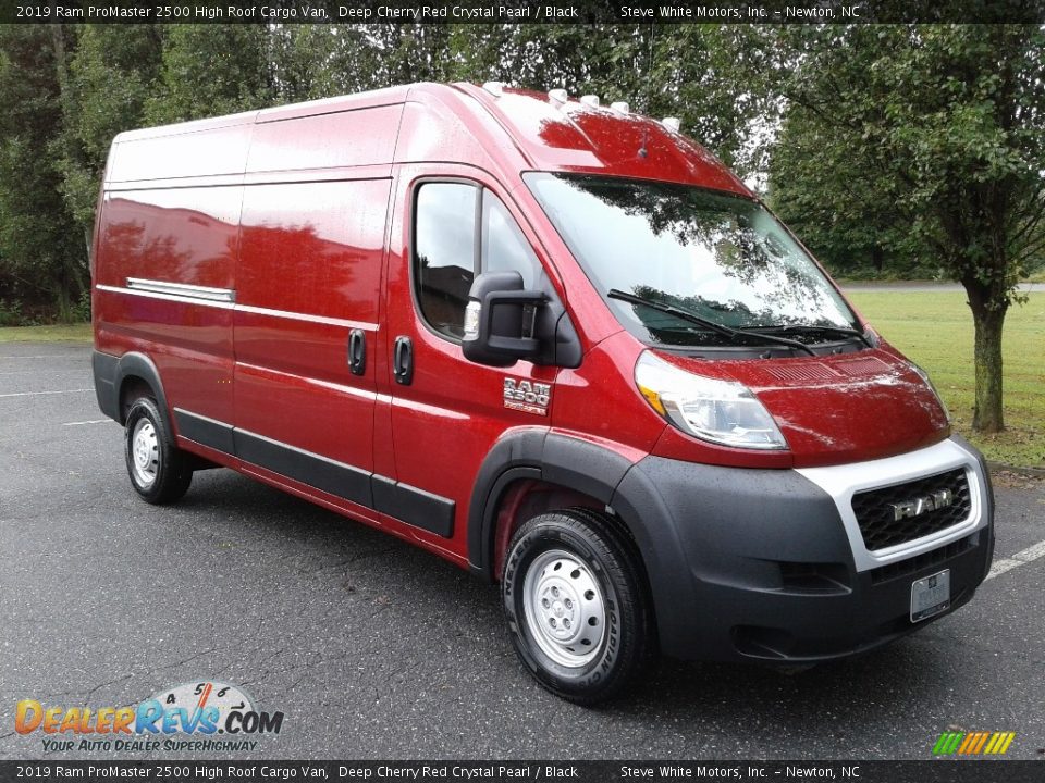 2019 Ram ProMaster 2500 High Roof Cargo Van Deep Cherry Red Crystal Pearl / Black Photo #4