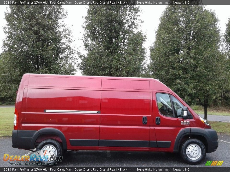 2019 Ram ProMaster 2500 High Roof Cargo Van Deep Cherry Red Crystal Pearl / Black Photo #5
