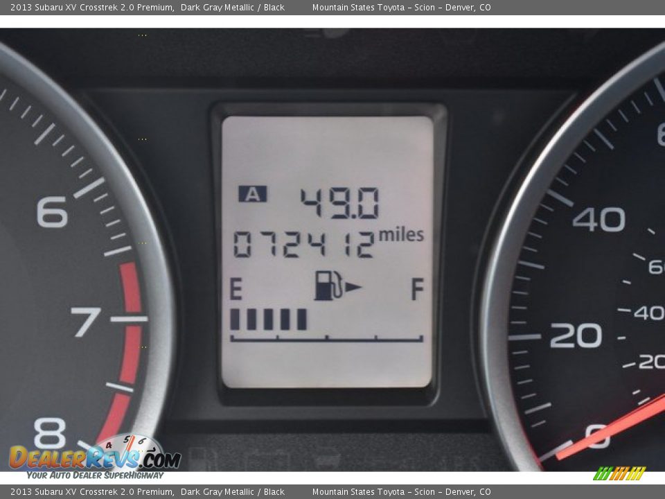2013 Subaru XV Crosstrek 2.0 Premium Dark Gray Metallic / Black Photo #12