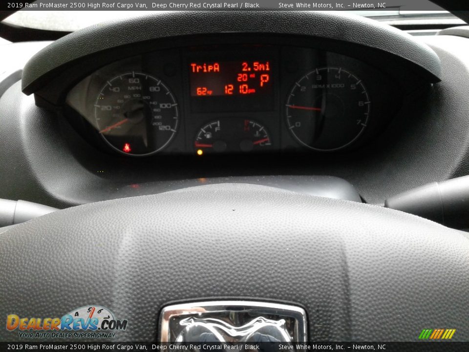 2019 Ram ProMaster 2500 High Roof Cargo Van Deep Cherry Red Crystal Pearl / Black Photo #17