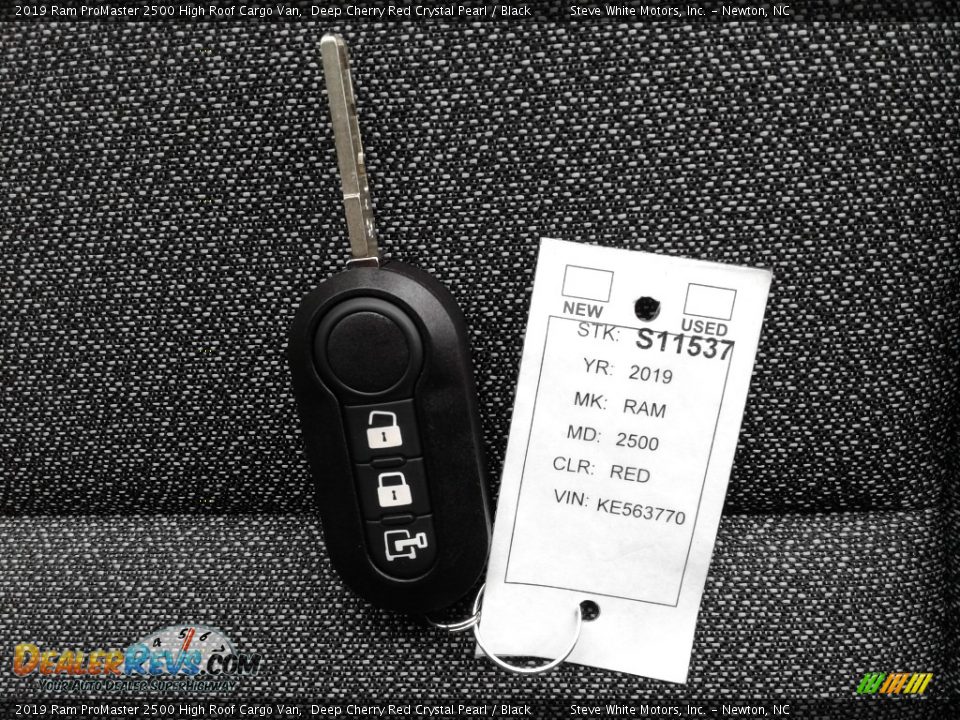 2019 Ram ProMaster 2500 High Roof Cargo Van Deep Cherry Red Crystal Pearl / Black Photo #25