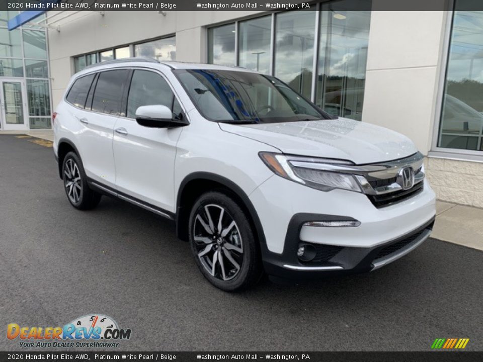 Front 3/4 View of 2020 Honda Pilot Elite AWD Photo #2