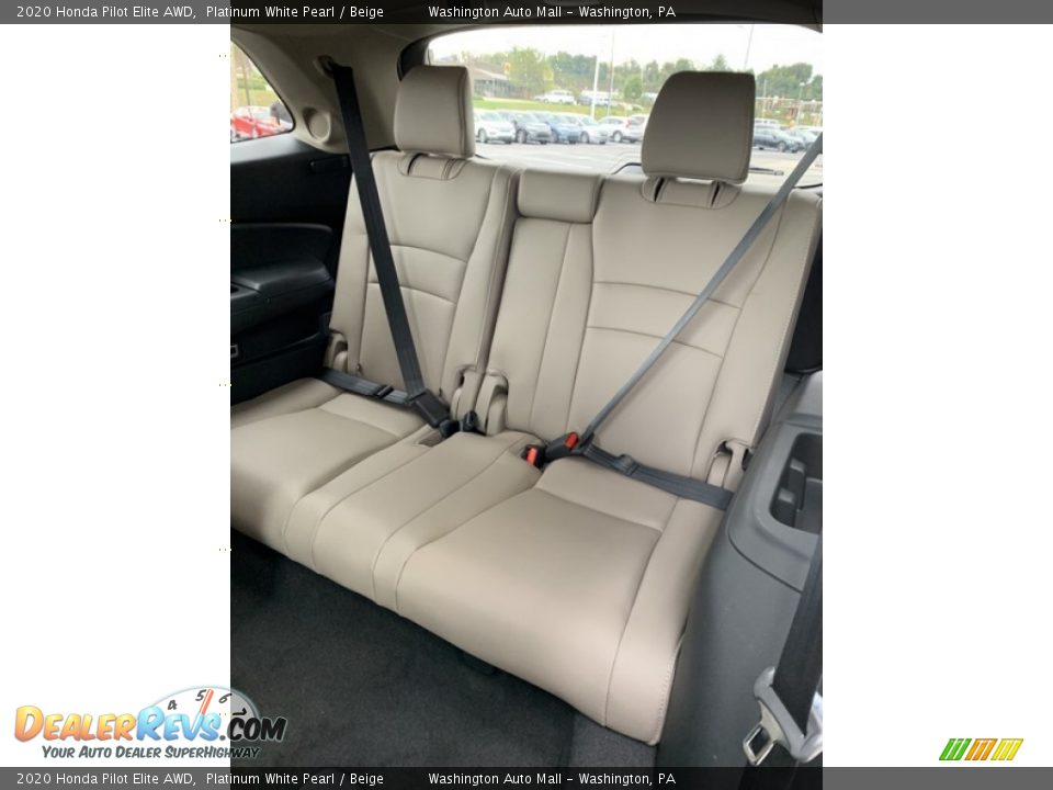 2020 Honda Pilot Elite AWD Platinum White Pearl / Beige Photo #21