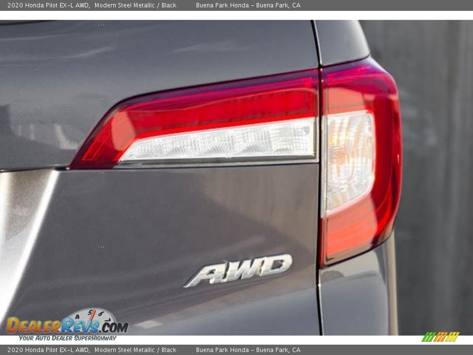 2020 Honda Pilot EX-L AWD Modern Steel Metallic / Black Photo #8
